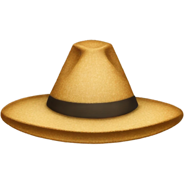 Giant hat on person emoji