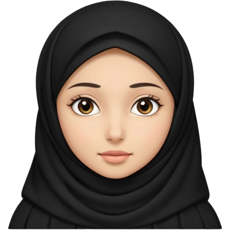 girl with black hijab emoji