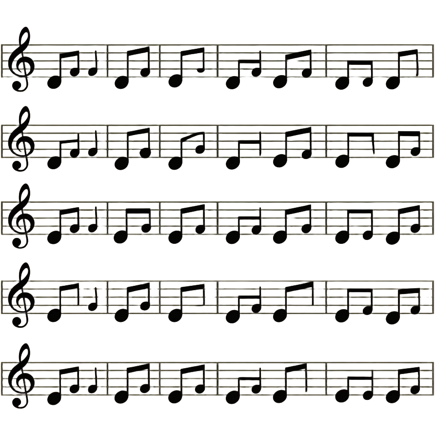 lyrics sheet on white background emoji