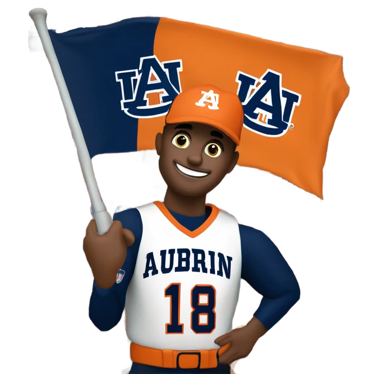Auburn University super sports fan emoji