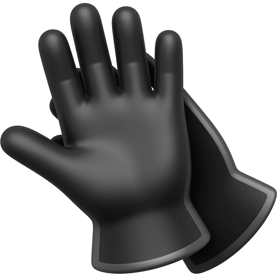 black mason's glove emoji