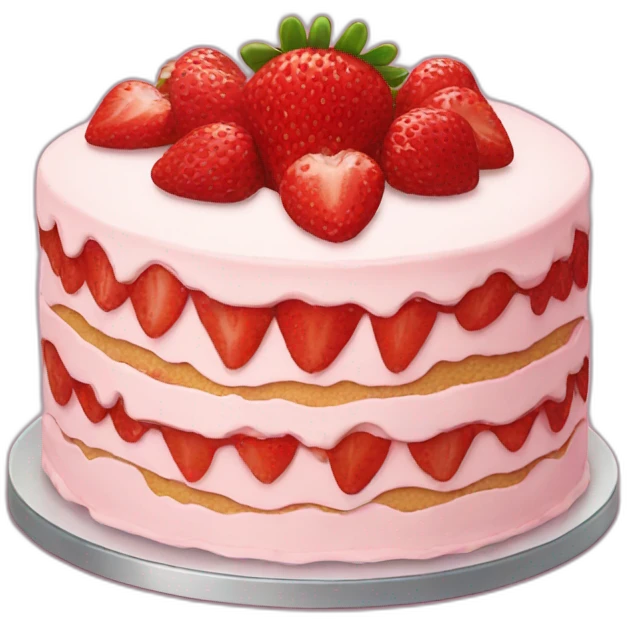 Strawberry cake  emoji