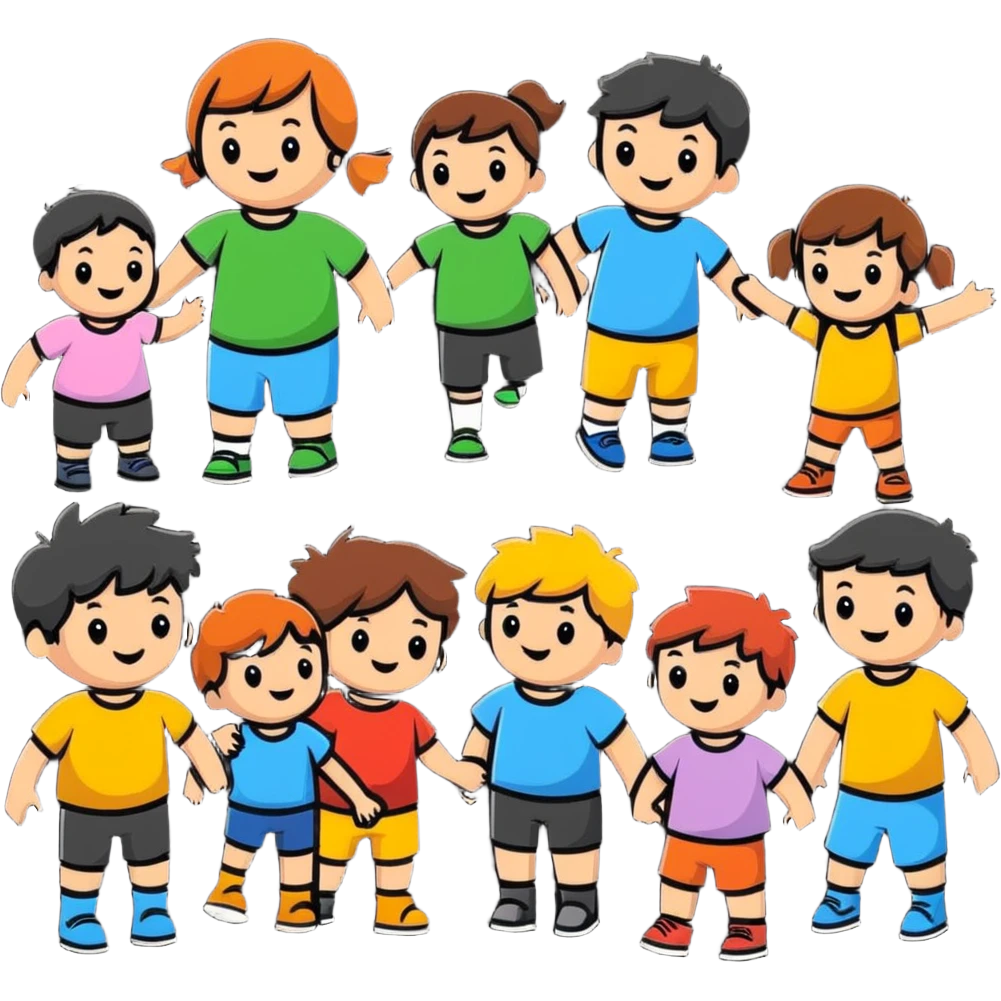 The Goonies group of kids, adventure movie characters emoji