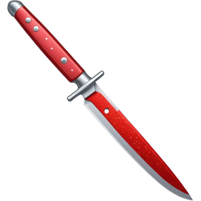 red glitter knife emoji