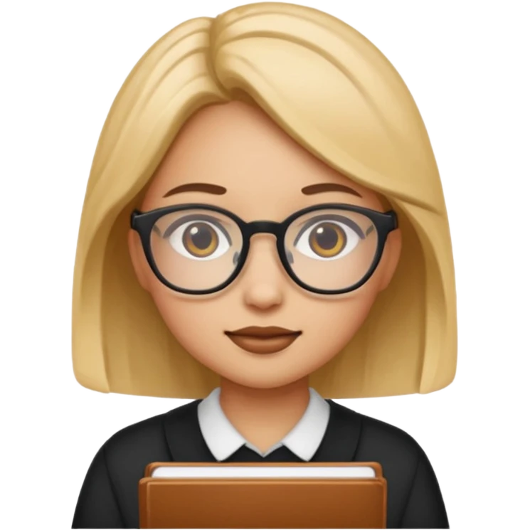 Emojis de niña estudiosa osea “Prink” emoji