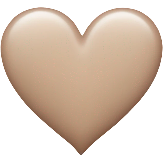a pastel-brown heart emoji