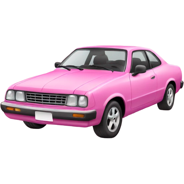 Pink car emoji