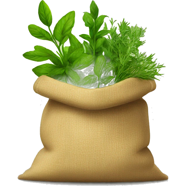 Bag of herbs emoji