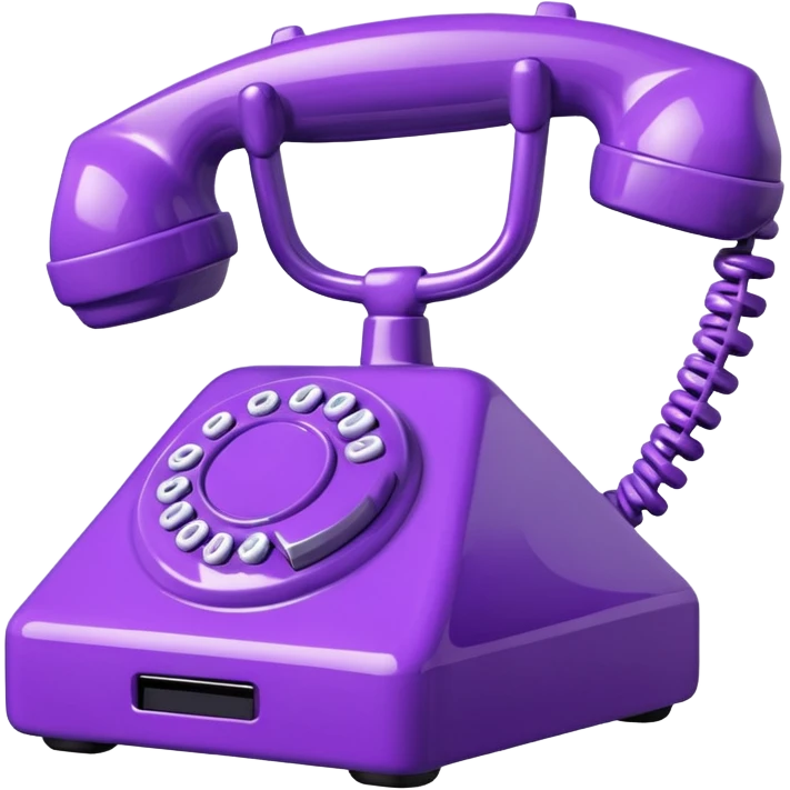 purple phone emoji