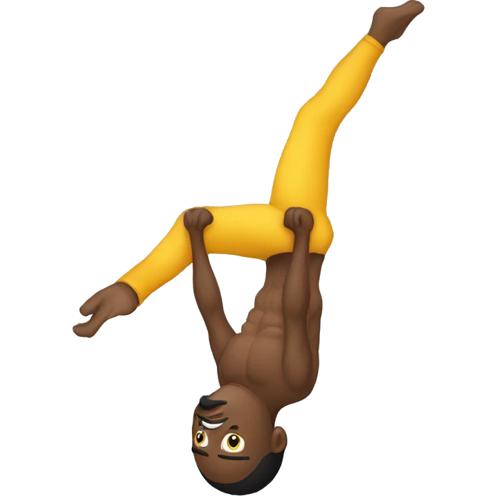 Man aerial silks  emoji