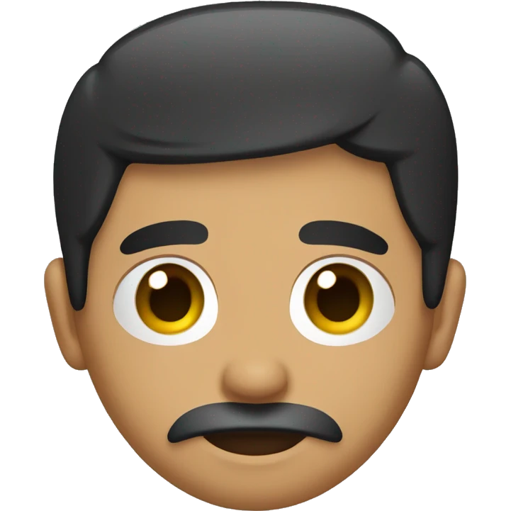 mexican person with short black hair and short beard emoji