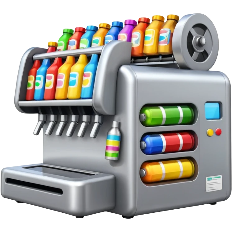 Label machine, bottle stickers emoji