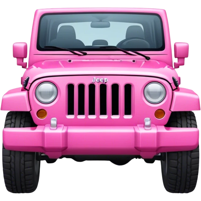 Pink girly modern jeep emoji