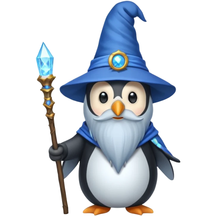 Penguin Wizard emoji