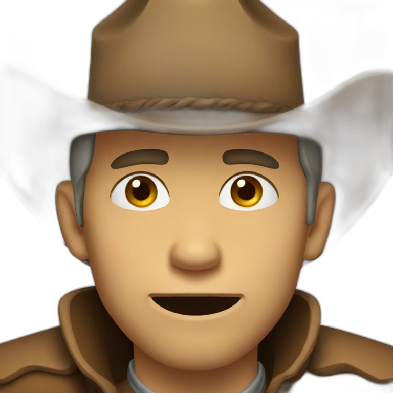 sobbing cowboy wink emoji