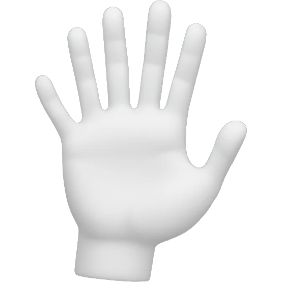 hand wave emoji