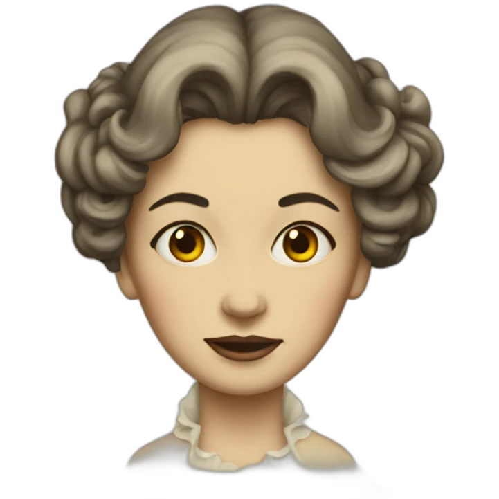 Victorian Lady Burned emoji