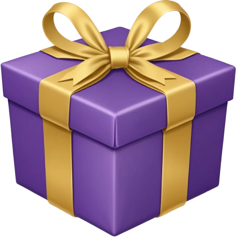 purple noel giftbox emoji
