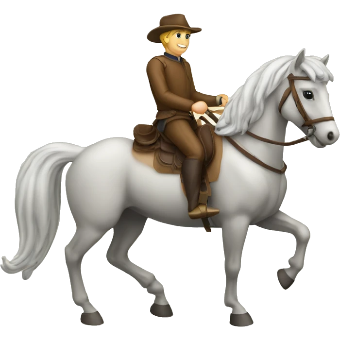 eine Reiterin auf Pferd und ein Reiter auf Pferd emoji