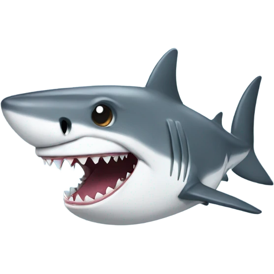 Shark with ear plugs  emoji