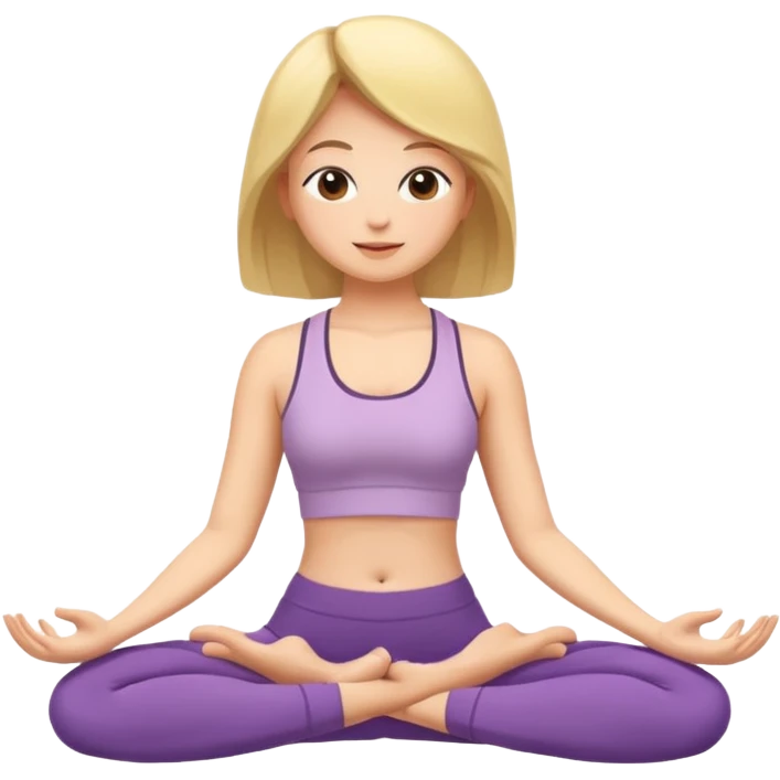 woman doing yoga emoji