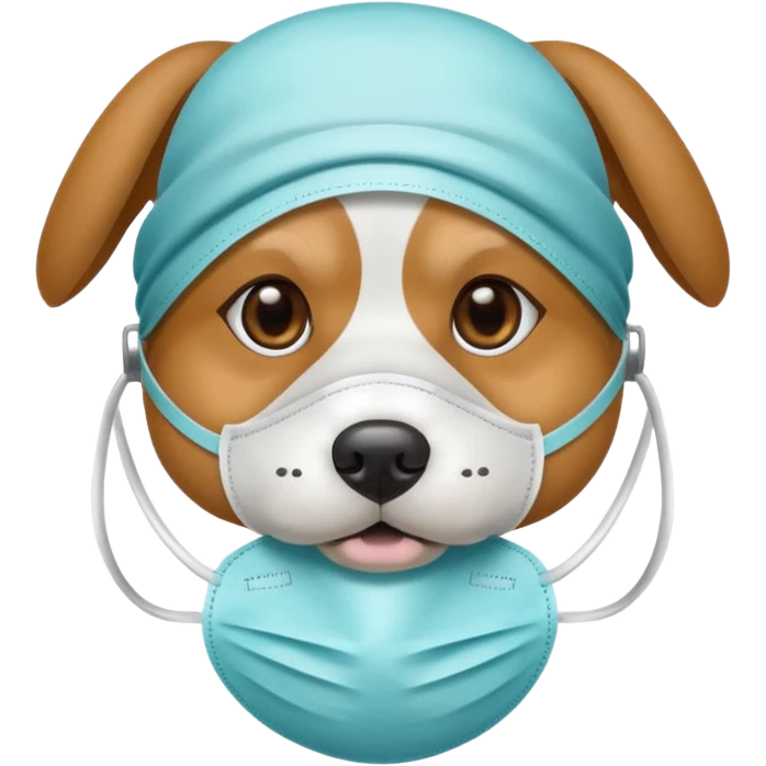 dog Wearing Medical Mask emoji