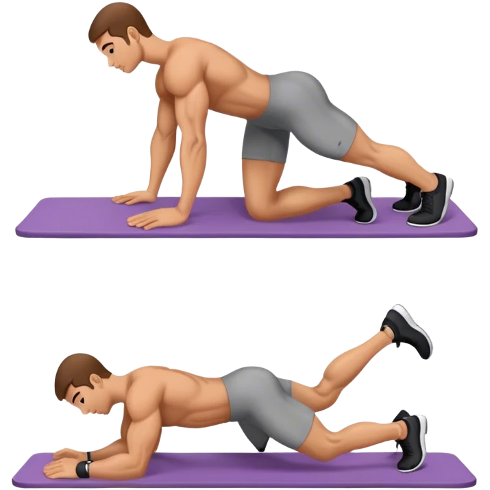 man weighted glute bridges emoji
