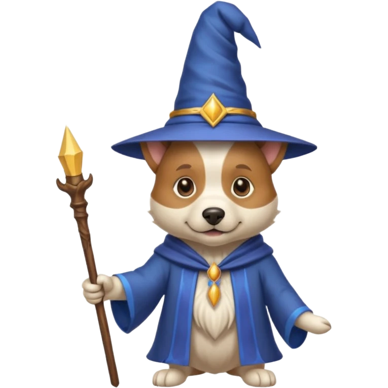 Dog wizard emoji