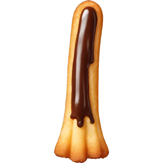 Dipped chocolate churro tip emoji