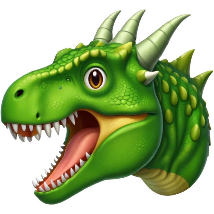 t rex with 2 horns emoji