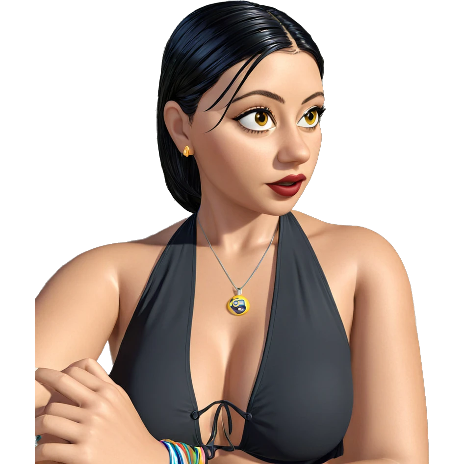 swimsuit beauty in sunlight emoji