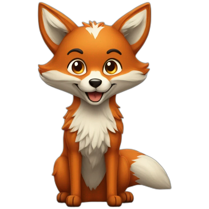 Foxy riéndose a carcajadas emoji