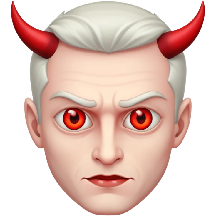 man with devil eyes emoji