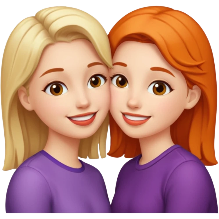 girls kissing emoji