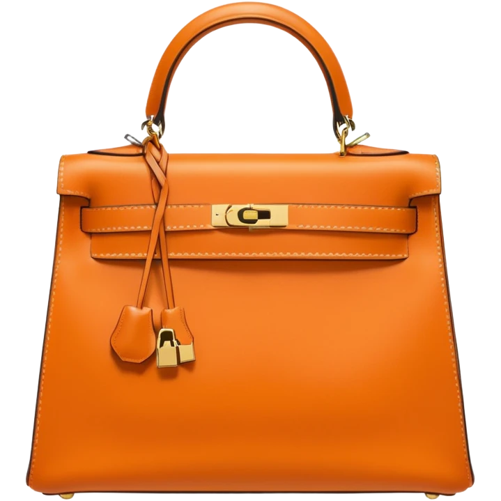hermes kelly light orange color bag emoji