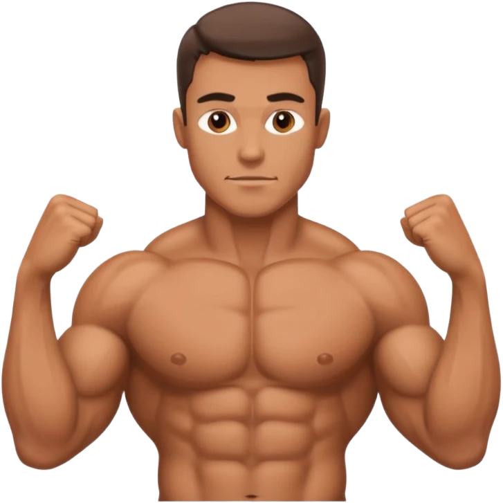a muscle man emoji