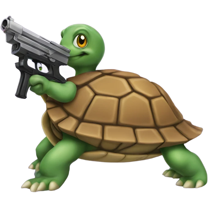 Turtle gun emoji