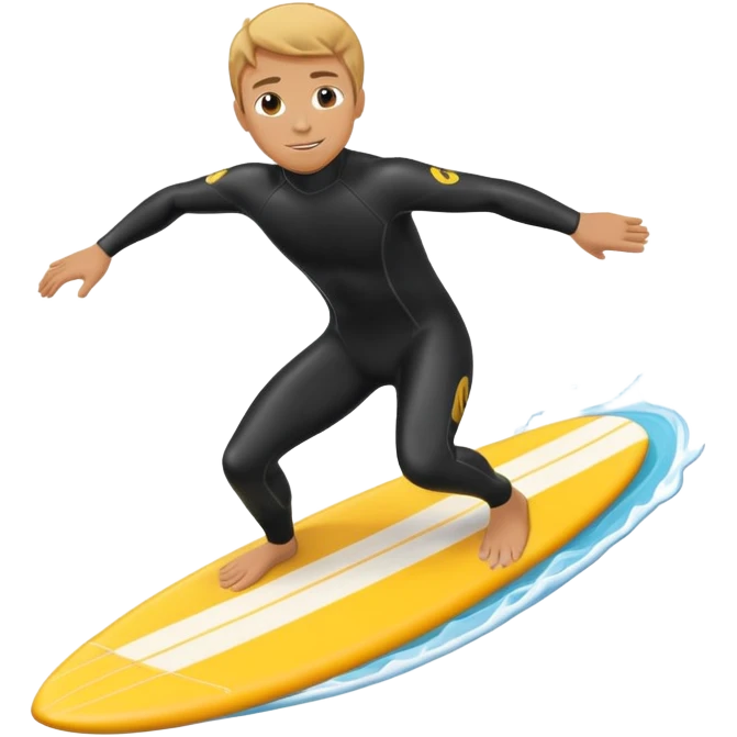 Surfing car emoji