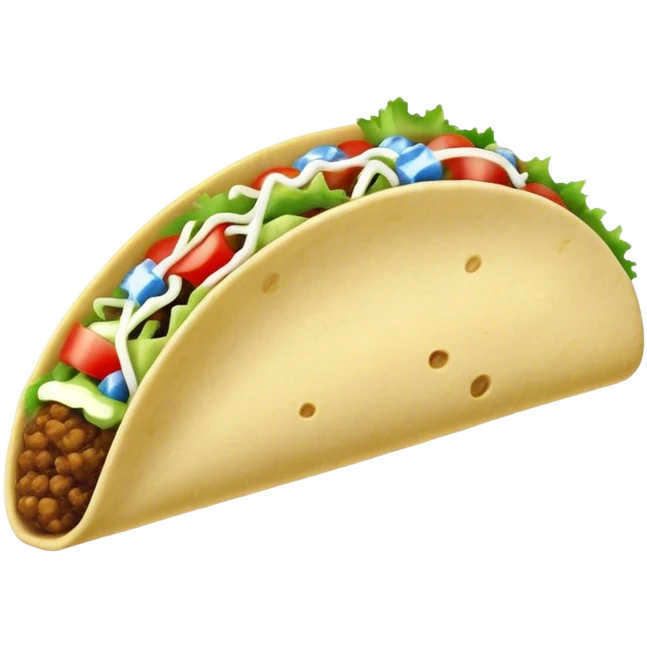 Blue taco emoji