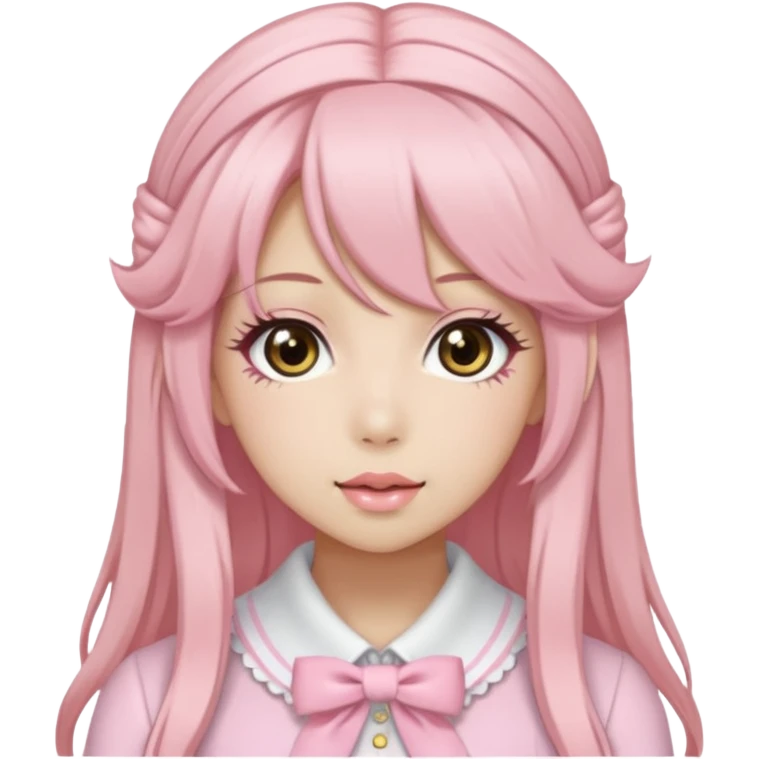 Light Pink Hime Gyaru Girl emoji