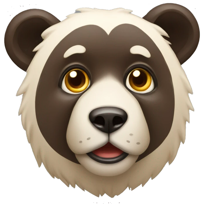 Oso anteojos emoji