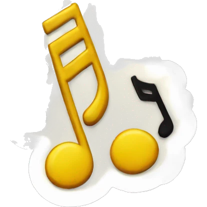music note sticker emoji
