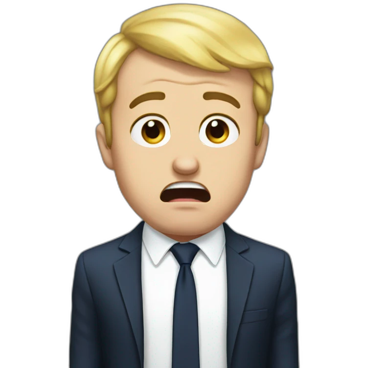 macron crying emoji