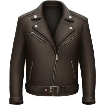 leather jacket emoji