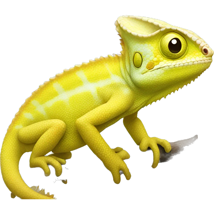 Yellow chameleon  emoji