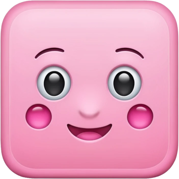 Pink square emoji
