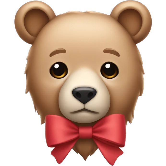 Bear bow emoji