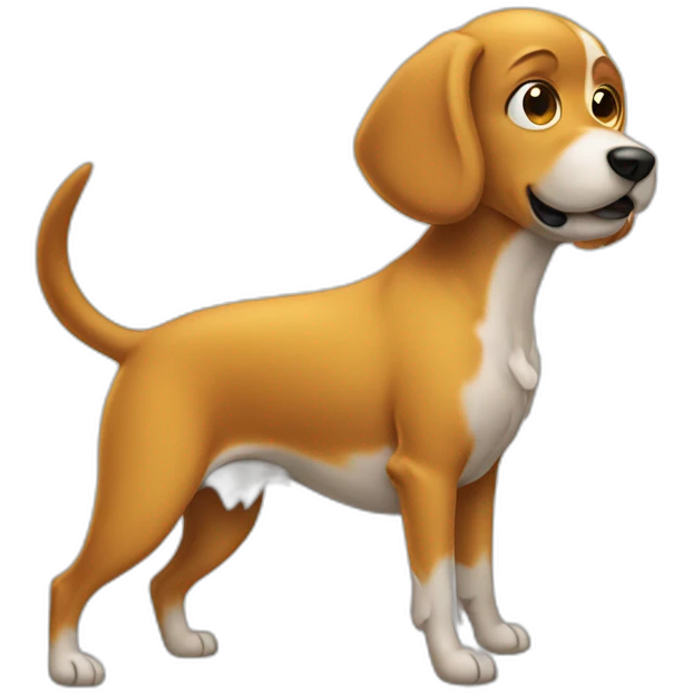 Dog peeing emoji