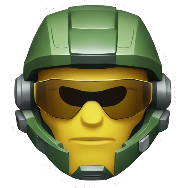 Master chief wearing sunglasses emoji
