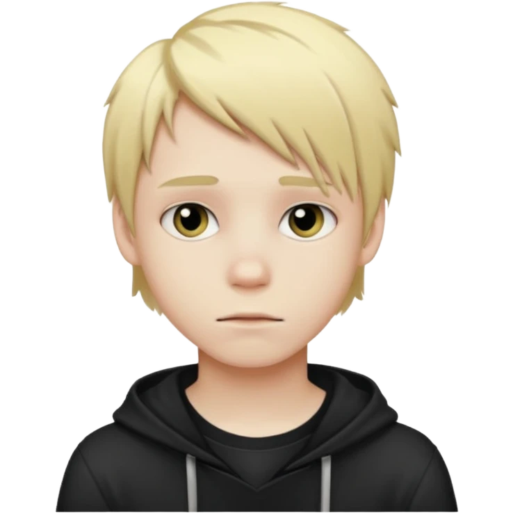 boy teen emo with blonde hair emoji